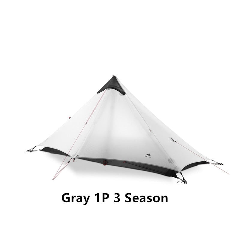 Lightweight Multifunctional 1 Person Camping Tipi Motorcycle Tent - 20d Mesh Inner Tent 15d Nylon Fly Easy Setup & Compact Storage