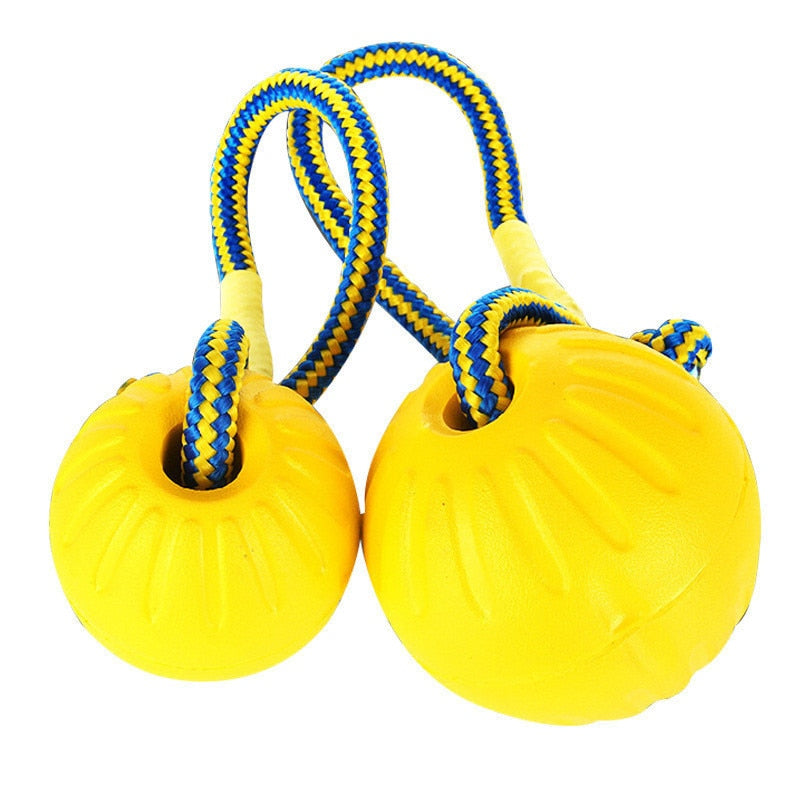 Indestructible Interactive Rubber Ball Dog Toy - 7/9cm Sizes for Endless Fun