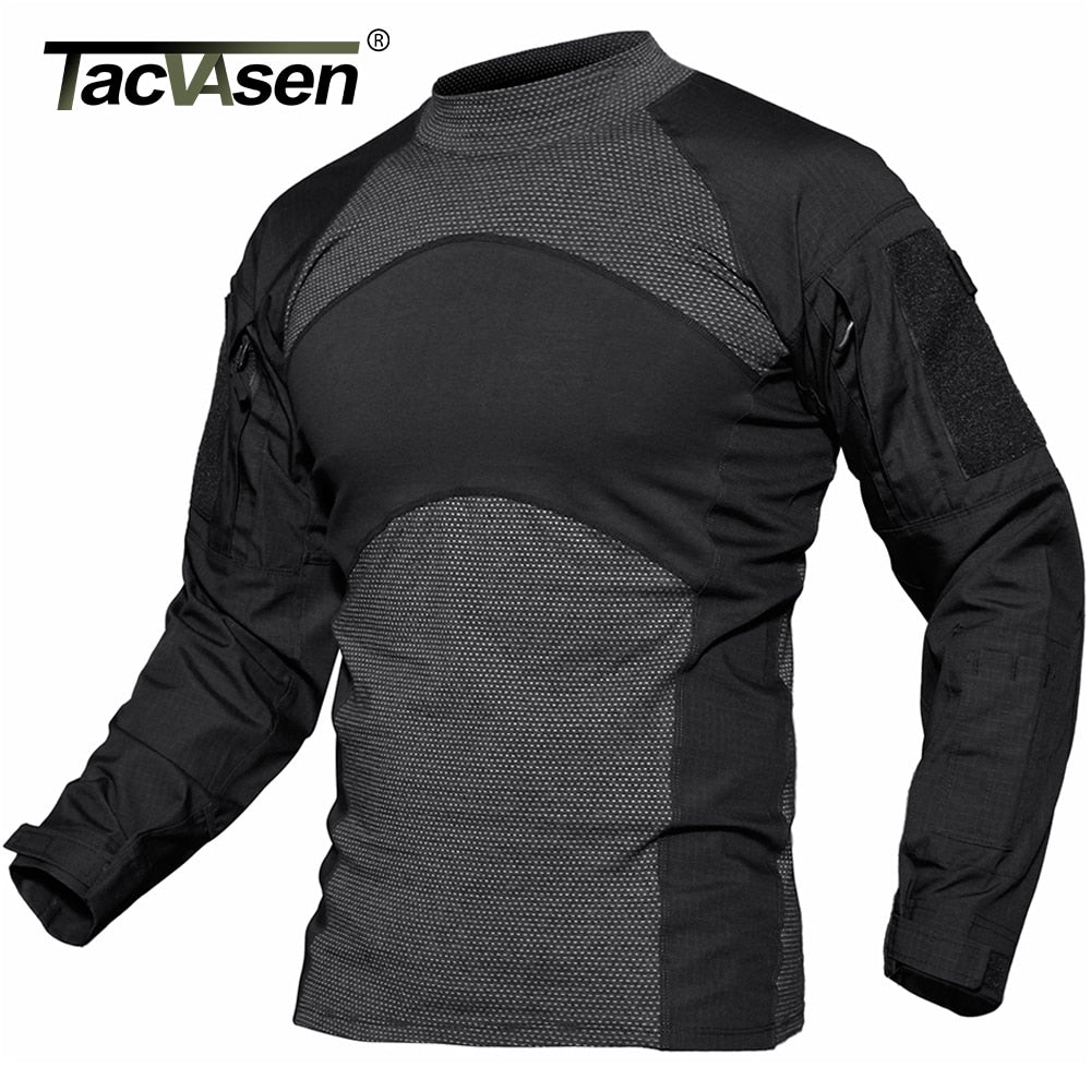 Men's Tactical Long Sleeve Shirt - Scratch-resistant Tear-resistant - Adjustable Straps - Outdoor Activity Shirt