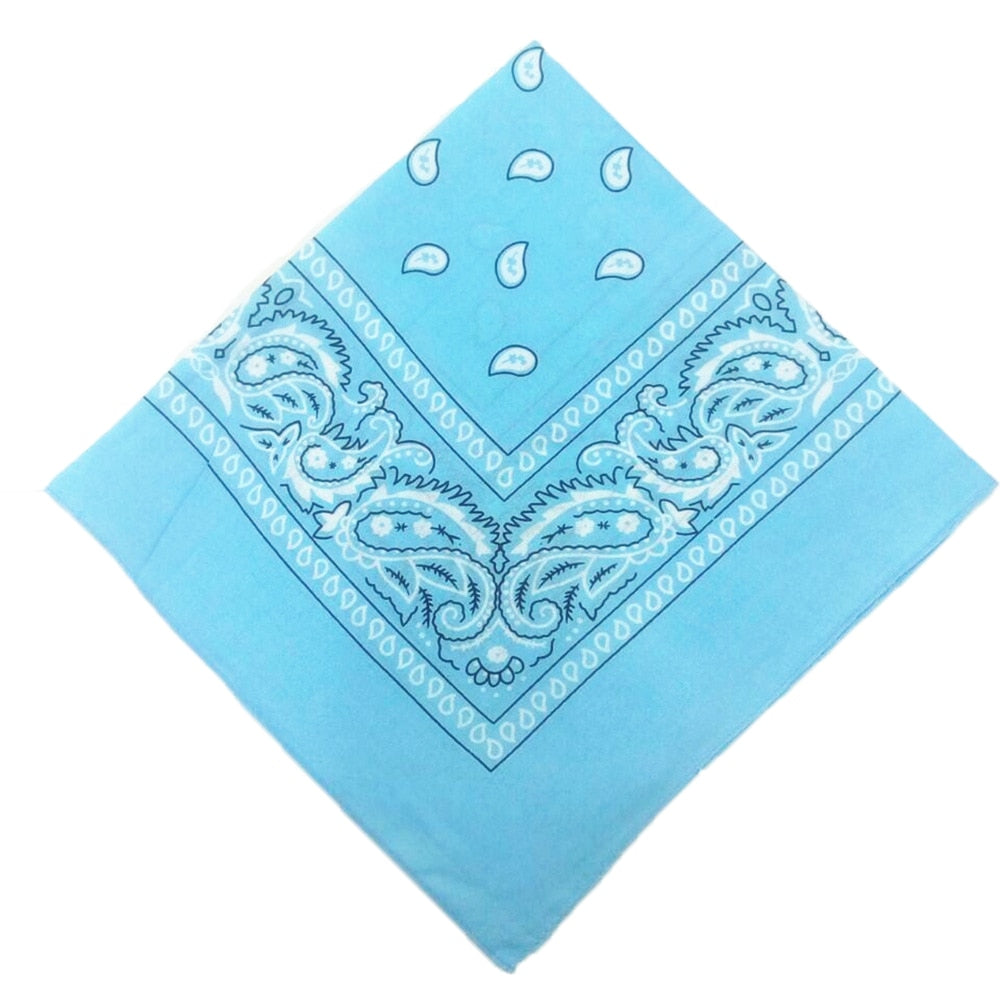 Polyester Cashew Print Bandana - Fade-Resistant Handkerchief for Stylish Wear