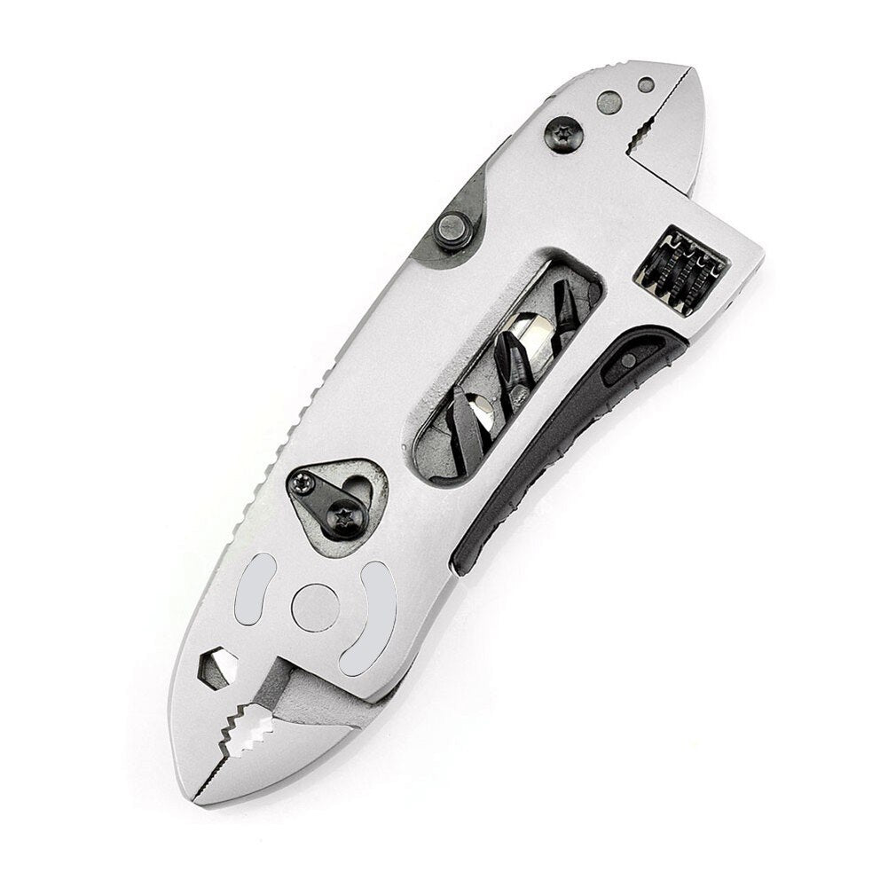 Stainless Steel Multifunctional Tool for Outdoor Camping Knife Pliers Spanner Wrench Screwdriver Wire Cutter