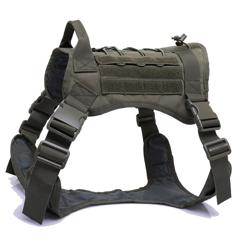 Tactical Dog Harness Training Vest for Small Large Dogs - Durable Nylon - Adjustable Straps