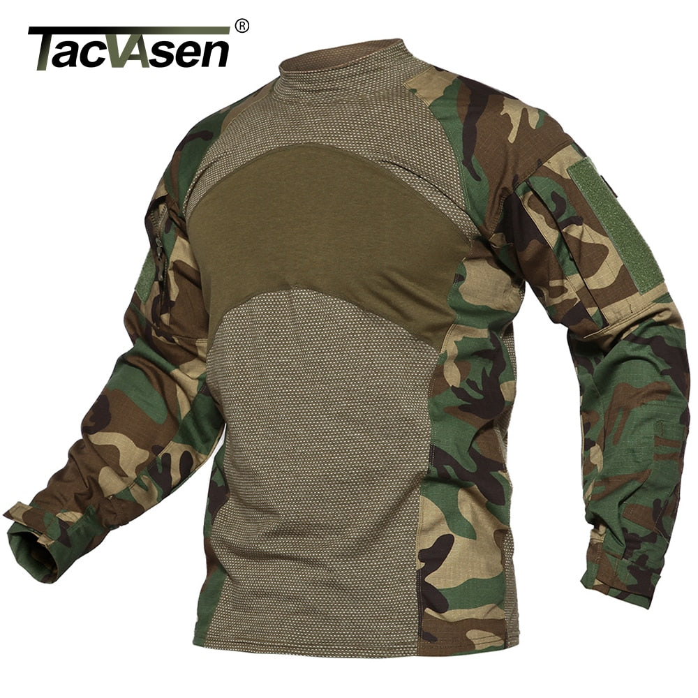 Men's Tactical Long Sleeve Shirt - Scratch-resistant Tear-resistant - Adjustable Straps - Outdoor Activity Shirt