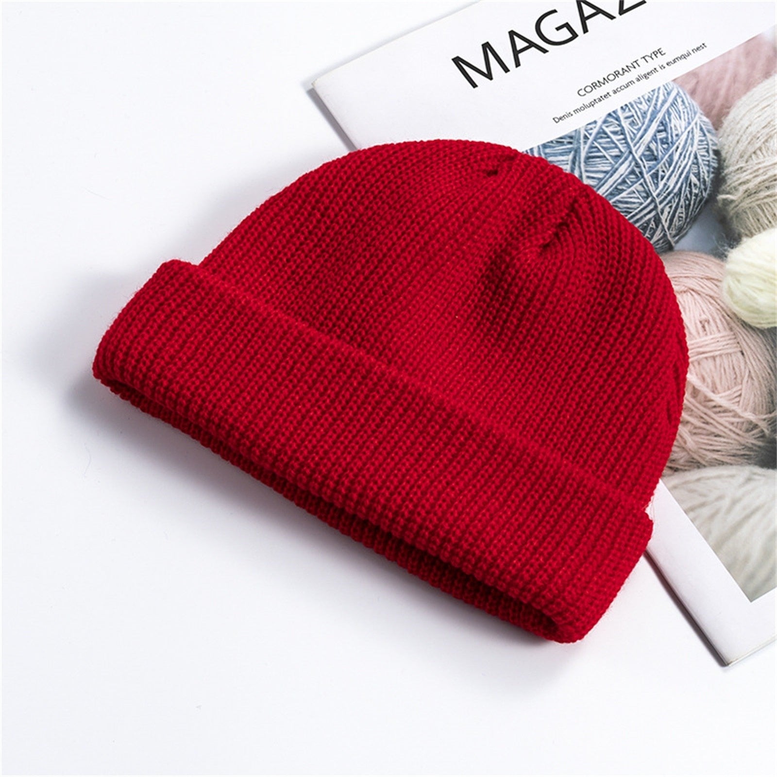 Soft Knitted Beanie Cap - Solid Color - Lightweight and Breathable - Warm Acrylic Material - Unisex Design