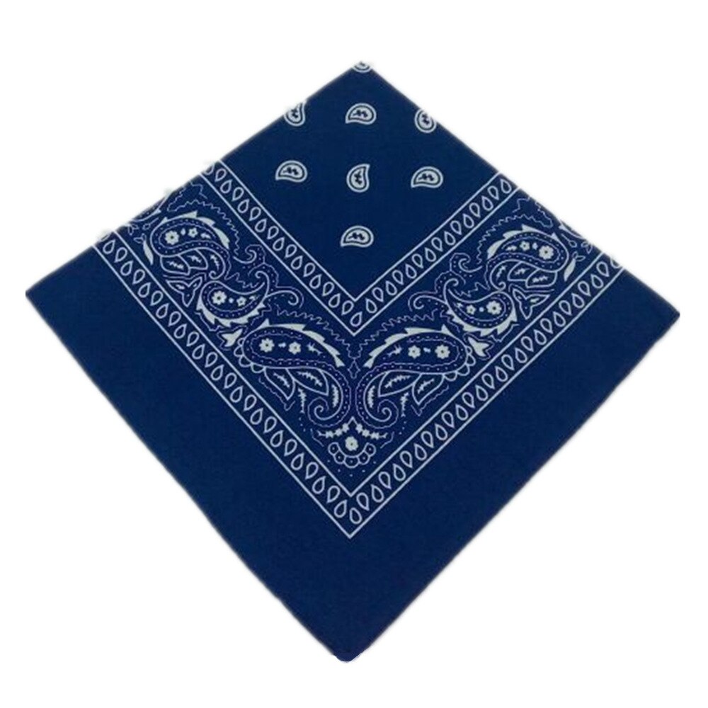 Polyester Cashew Print Bandana - Fade-Resistant Handkerchief for Stylish Wear