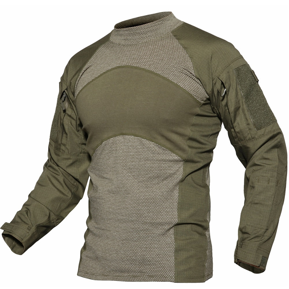 Men's Tactical Long Sleeve Shirt - Scratch-resistant Tear-resistant - Adjustable Straps - Outdoor Activity Shirt