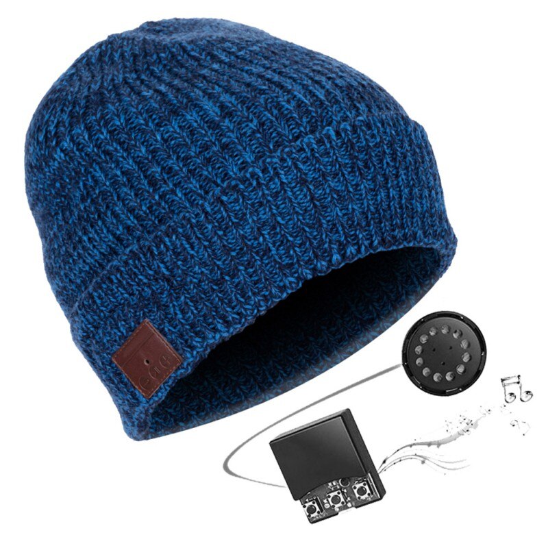 Wireless Bluetooth Headphones Beanie Cap with Polar Fleece Lining - V5.0 Bluetooth Technology for Stereo Sound Output