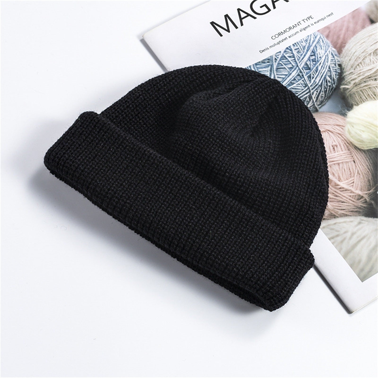 Soft Knitted Beanie Cap - Solid Color - Lightweight and Breathable - Warm Acrylic Material - Unisex Design