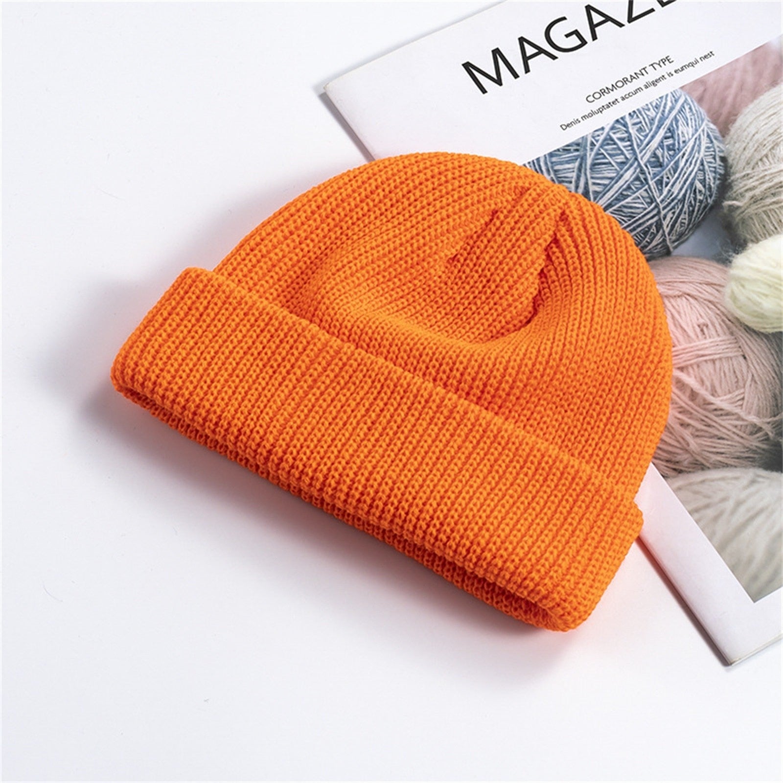 Soft Knitted Beanie Cap - Solid Color - Lightweight and Breathable - Warm Acrylic Material - Unisex Design