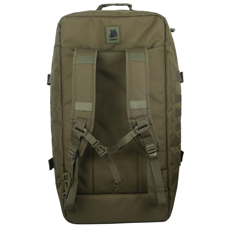 40L 60L Outdoor Tactical Waterproof Rucksack Backpack Collapsible - 600D Polyester 3 Modes of Carry Zippered Pocket