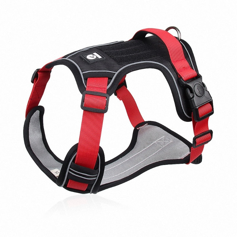 Adjustable Reflective Dog Harness with No-Pull No-Choke Technology: Comfort and Safety for Daily