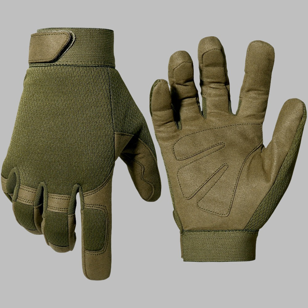 Unisex Tactical Antiskid Camo Gloves - High-Quality Microfiber Fabric Reinforced Palms - Available in 5 Colors