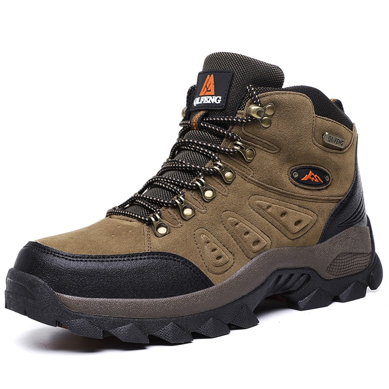 Men's Non Slip Hiking Boots - With or Without Fur Option Breathable and Durable