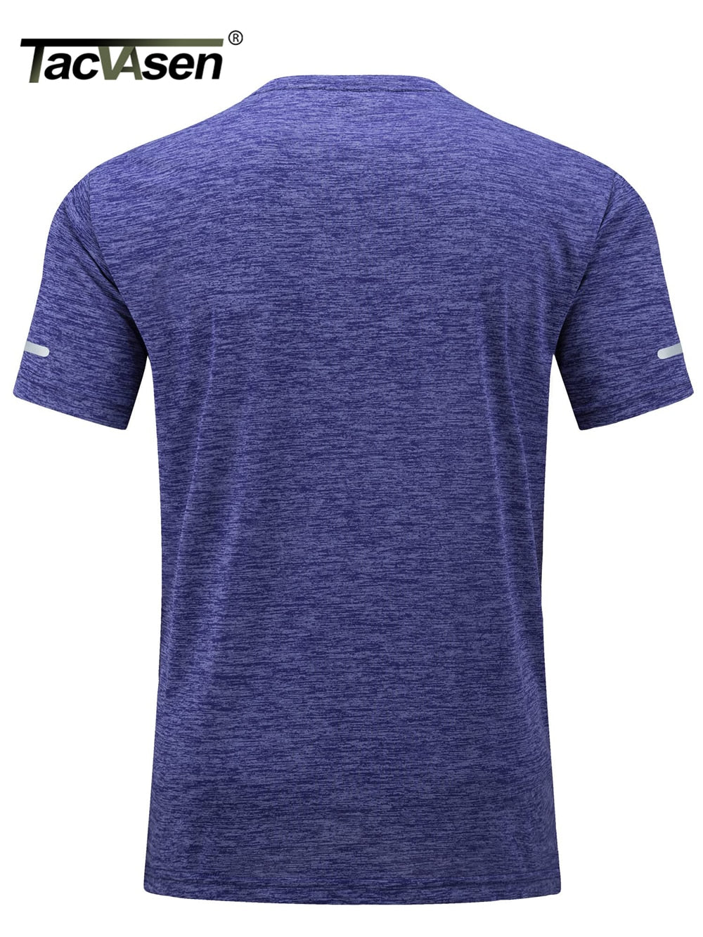 Men's Breathable Quick Dry Reflective T-Shirt - Cotton/Polyester Blend - Ideal for Running and Outdoor Activities