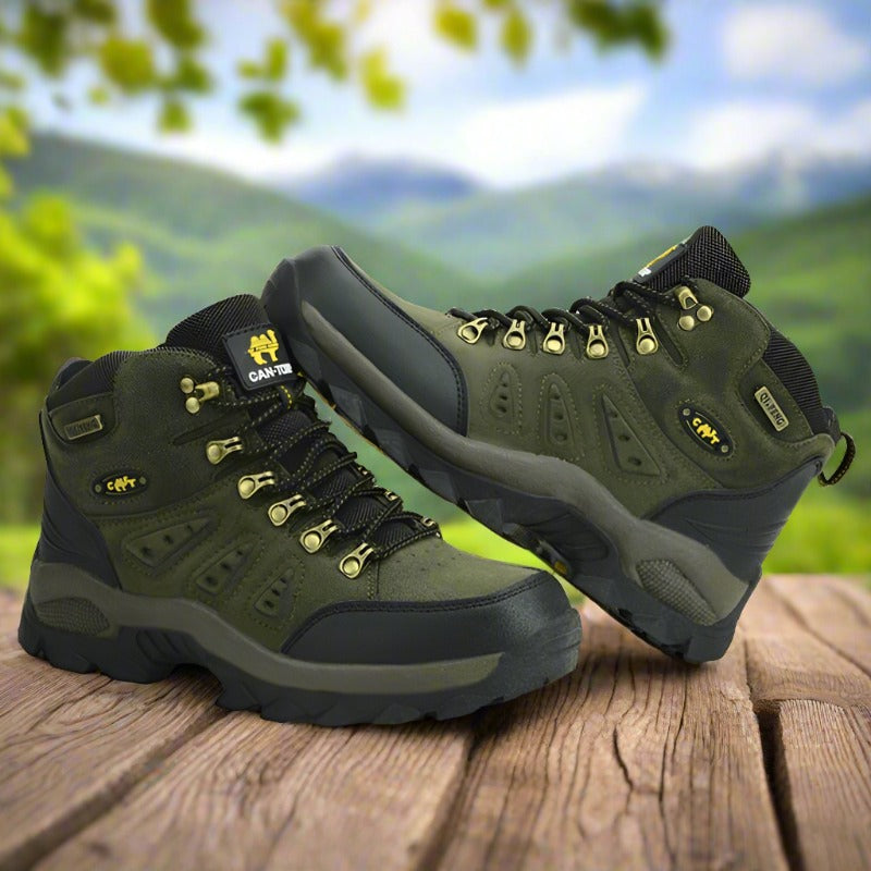 Men's Non Slip Hiking Boots - With or Without Fur Option Breathable and Durable