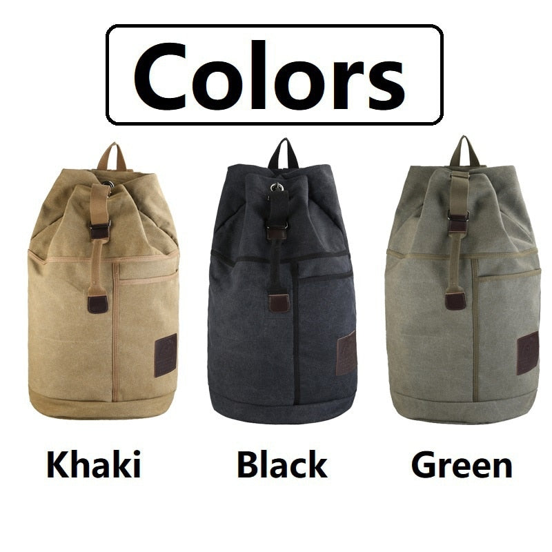 Multifunctional Canvas Rucksack Backpack Sissy Bar Bag 30ML 60ML - Breathable - Comfortable Handle