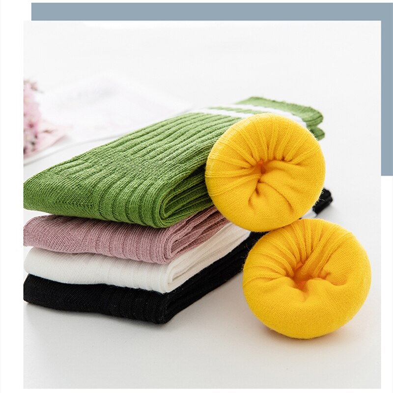 Kids Breathable Sweat-absorbent Deodorizing Striped Socks - Available in Four Sizes for Kids 1-12 Years Old