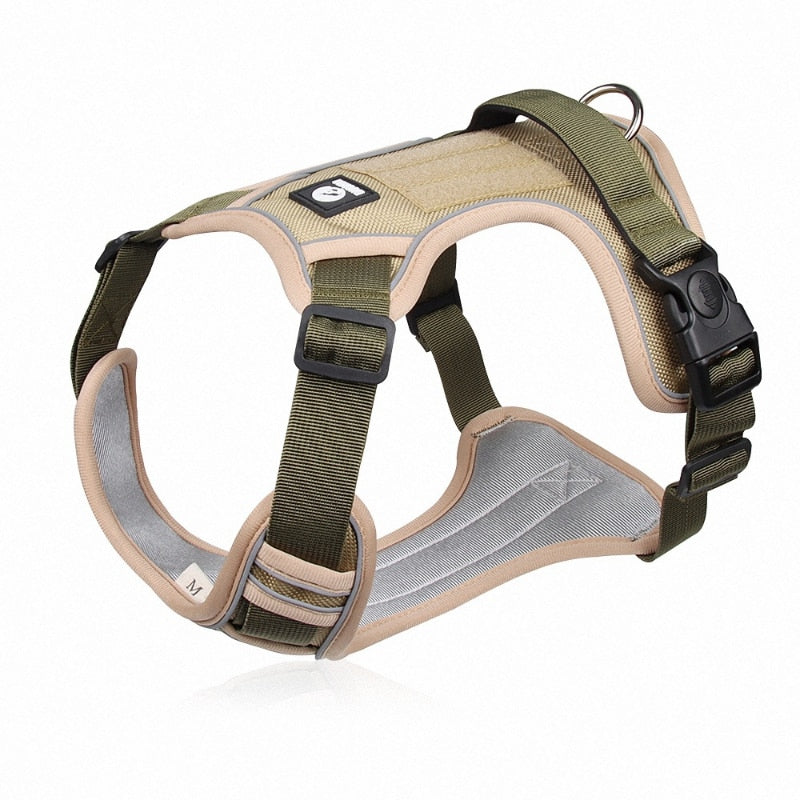 Adjustable Reflective Dog Harness with No-Pull No-Choke Technology: Comfort and Safety for Daily