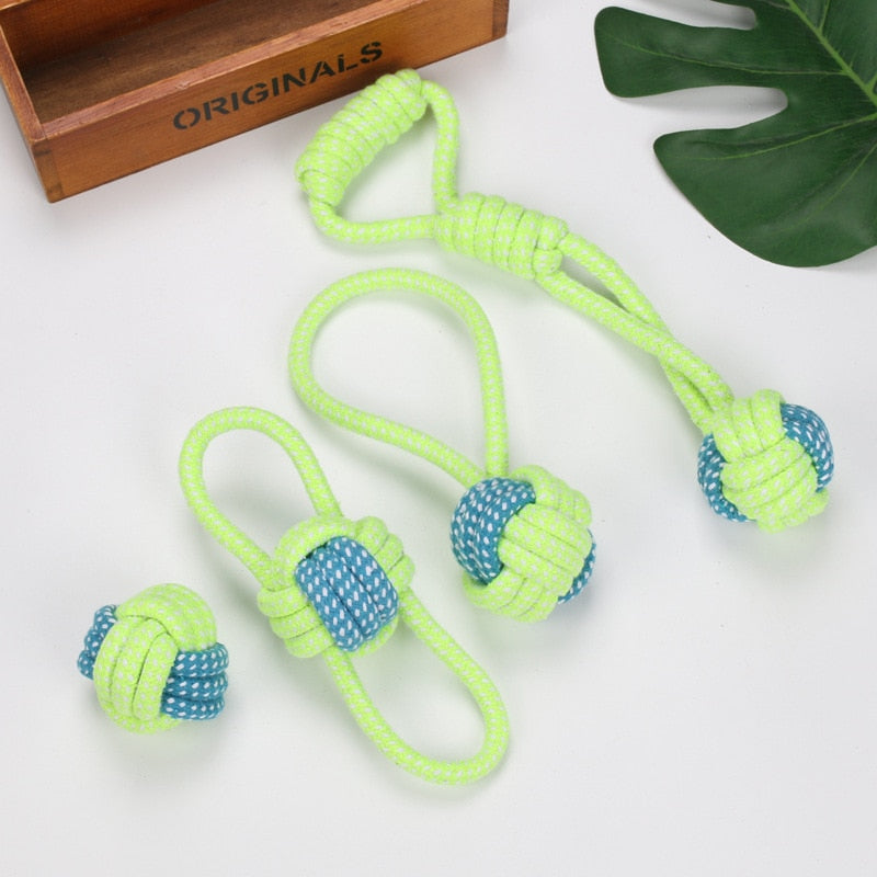 Non-Toxic Interactive Cotton Rope Chew Toy for Dogs - Dental Care and Playtime Fun