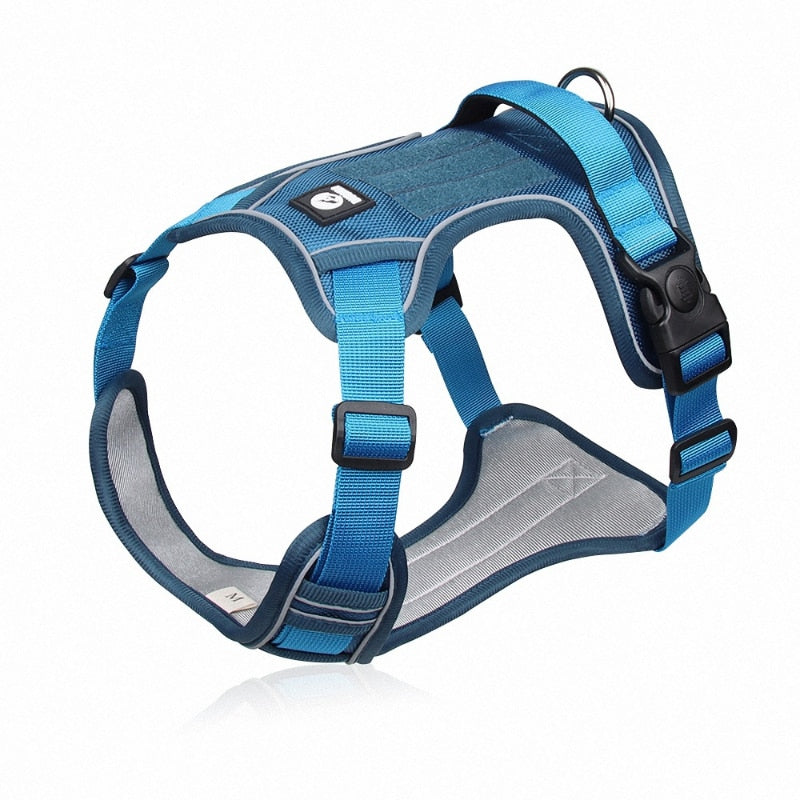 Adjustable Reflective Dog Harness with No-Pull No-Choke Technology: Comfort and Safety for Daily