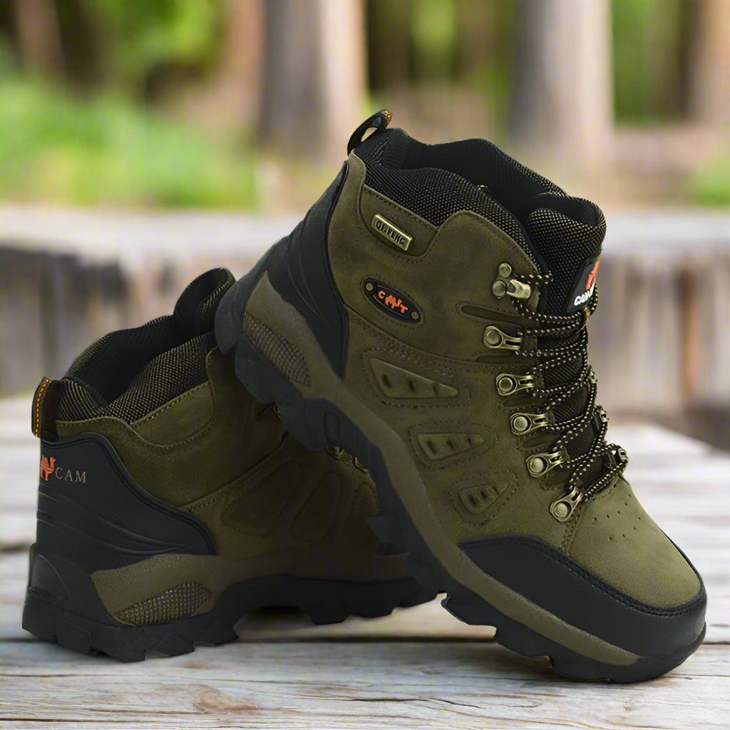 Men's Non Slip Hiking Boots - With or Without Fur Option Breathable and Durable