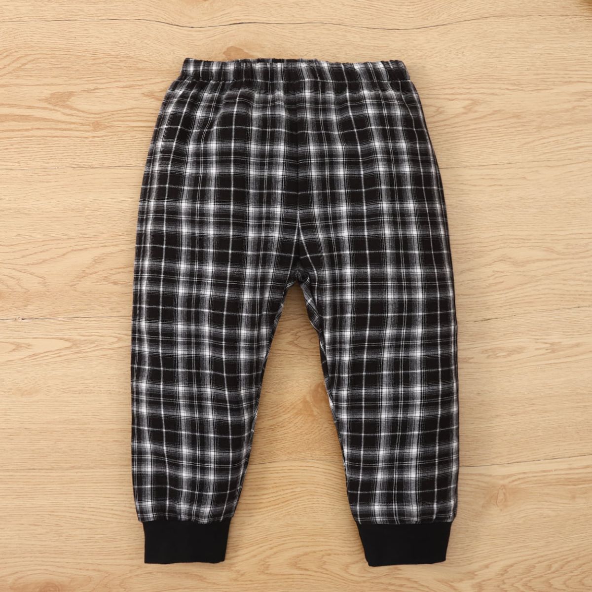 Kids Animal Graphic Sweatshirt and Plaid Joggers Set - Ivy & Arrow Supply Co.