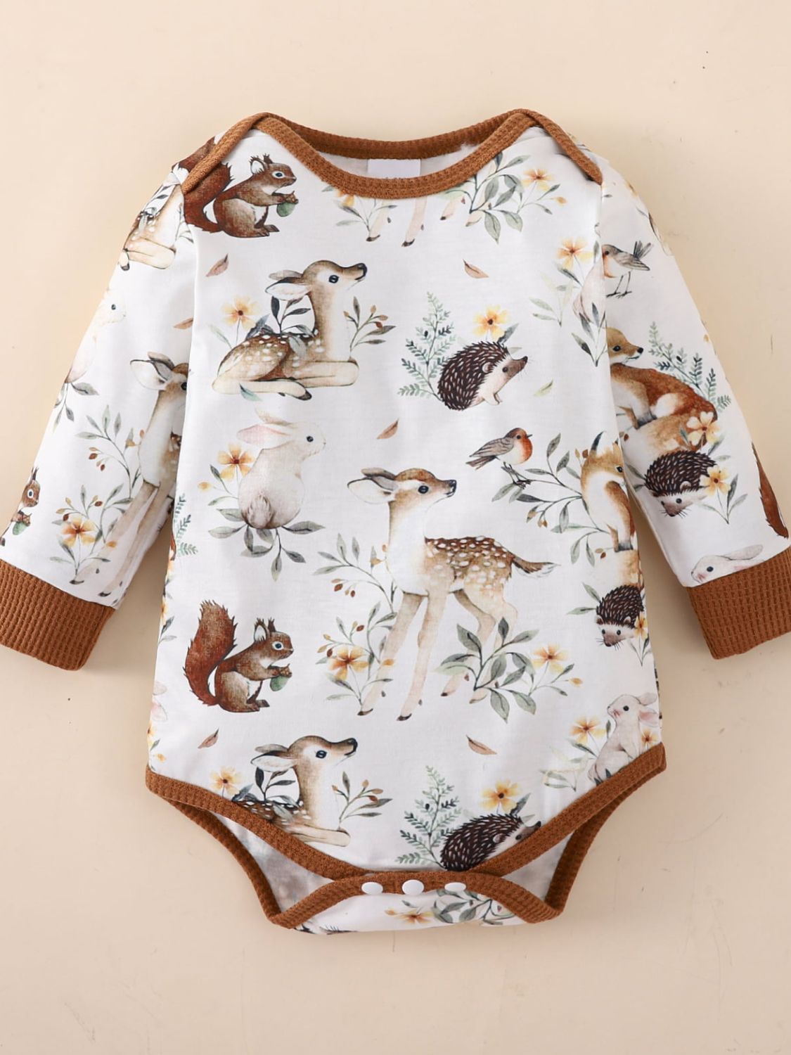 Baby Printed Bodysuit and Waffle-Knit Joggers Set - Ivy & Arrow Supply Co.